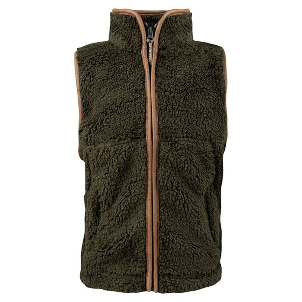 Jack Pyke Childrens/Kids Sherpa Fleece Vest / Dark Olive